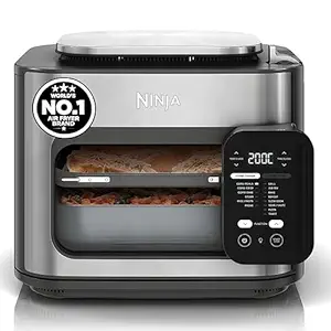 Ninja Combi 14-in-1 Multi-Cooker Air Fryer Oven (12.5L) HyperSteam & Air Fry Technology, Cooks 3-Part Family Meals in 15 Mins, Healthy Oil-Free Cooking, Digital Display, Stainless Steel Cavity