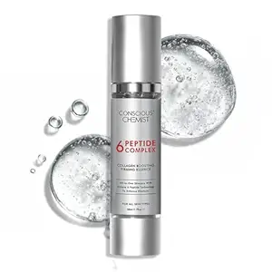 Conscious Chemist 6 Peptide Serum for Face | 50ml | Complex Collagen Boosting Firming Essence for Face, Niacinamide & Hyaluronic Face Serum, Reduce Fine Lines, Wrinkles, Face Serum for Men & Women