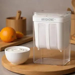 Premium Edition | Hung Curd Strainer Box | Yogurt Filter and Greek Yogurt Maker – 1100ml BPA-Free Fine Mesh Filter with Airtight Lid | Multipurpose Curd Maker |