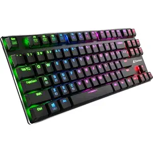 Sharkoon PureWriter TKL RGB Mechanical Wired Gaming Keyboard I Min. 50 Million Keystrokes- Black