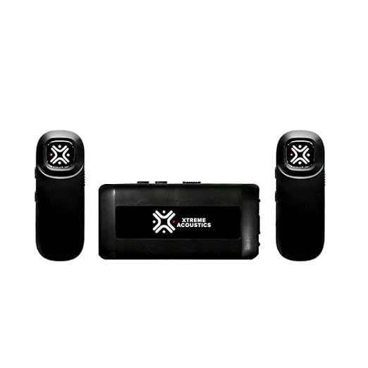 Xtreme Acoustics XAWL603 Wireless UHF Dual Channel Lavalier Microphone with 3.5mm Camera and Mobile Cable for Singing, Audio Video Recording, YouTube