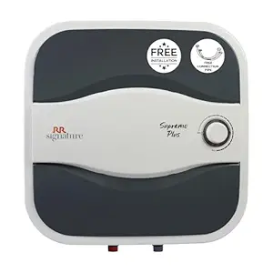 RR Signature Supremo Plus 25L Storage Water Heater |Glass Line Tank|8 Bar, High Rise Buildings |2 Yr Warranty on Product & 6 Yr on Tank by RR | Free Installation & Pipes