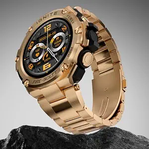 Fire-Boltt Assault Rugged Smartwatch – 1.5" HD Display, Bluetooth Calling, 600mAh Battery, Compass, Heart Rate & SpO2 Monitoring, 7-10 Days Battery Life, Heavy Metal Sports Design