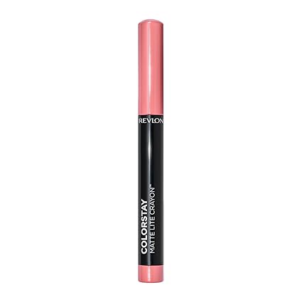 REVLON Colorstay Matte Lite Crayon Lipstick, Ultra-Precise Tip with built in Sharpner, Bold Color in Comfortable, Non-Drying Matte Formula, Water-Resistant Non-Drying Lipcolor Tread Lightly - (001)