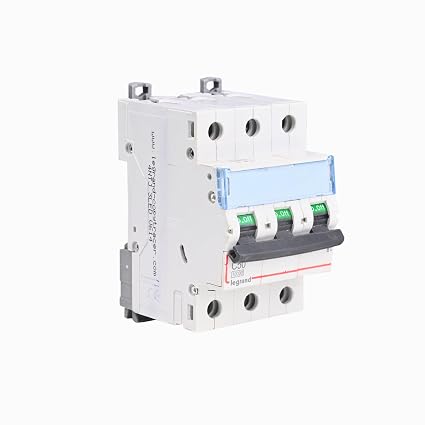 Legrand DX 50A Triple Pole MCB C Curve 10kA | 3-Phase Miniature Circuit Breaker | ISI Marked IS/IEC 60898-1 | Overload & Short Circuit Protection for Industrial & Commercial Use