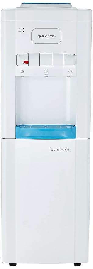 Amazon Basics Hot, Cold and Normal Water Dispenser with Refrigerator, Top Loading