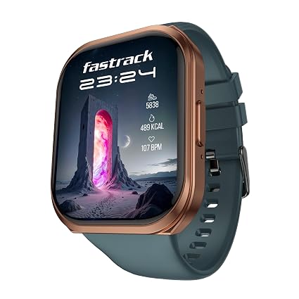 Fastrack Limitless FS1+ Smartwatch|Biggest 2.01" UltraVU Display|950 Nits Brightness|SingleSync BT Calling|Nitro Fast Charging|110+ Sports Modes|200+ Watchfaces|Upto 7 Day Battery - Copper