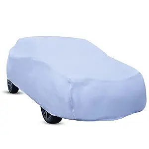 Amazon Brand - Solimo Large Hatchback Car Cover, White (I20, Swift, Baleno, Celero, Brio, Nexxon, Etc.), for Car