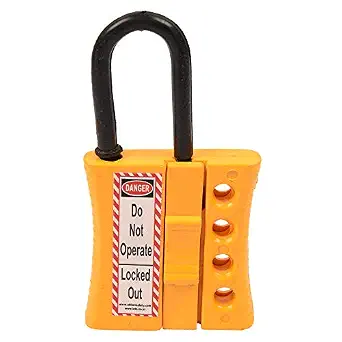 Lockout HASP De-Electric AK-SLDH-75Y Lock and hold (Pack of 5)
