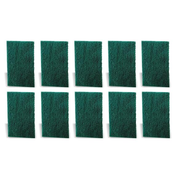 Sparkmate By Crystal Nylon Green Scrub Pad (Pack of 10)