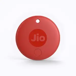 JioTag (2nd Generation) (Red) - Android or iOS Compatible IP64 Rated Worldwide Item Finder for Keys, Wallets, Luggage, Gadgets and More |1+1 Year Battery | No SIM Needed